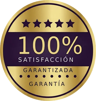 Sello de satisfacción garantizada al 100 %
